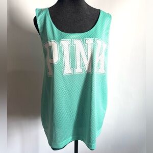 Reversible Victorias Secret Pink Mesh Tank L